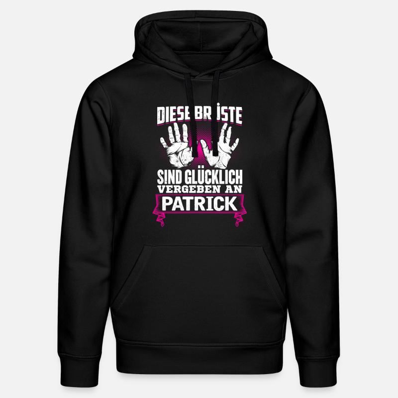 PATRICK - Brüste - Stanley/Stella Unisex Bio-Hoodie DRUMMER  - Schwarz