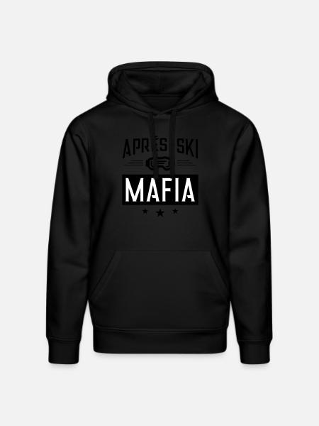 Après Ski Mafia Saying - Stanley/Stella DRUMMER Unisex Organic Hoodie - black