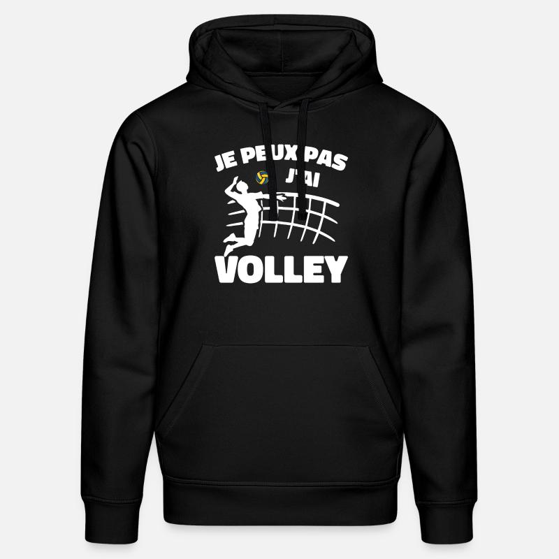 Je Peux Pas J'ai Volley - Sweat à capuche bio DRUMMER Stanley/Stella Unisexe - noir