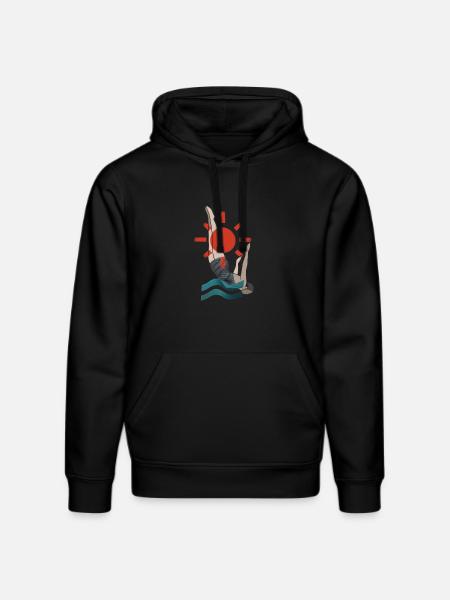 Plunge - Stanley/Stella DRUMMER Unisex Organic Hoodie - black