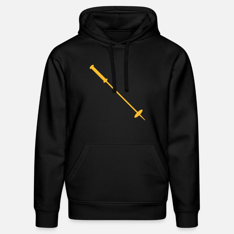 Bâton de ski - Sweat à capuche bio DRUMMER Stanley/Stella Unisexe - noir