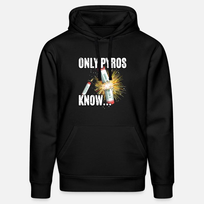 Seuls les pyros le savent - Sweat à capuche bio DRUMMER Stanley/Stella Unisexe - noir