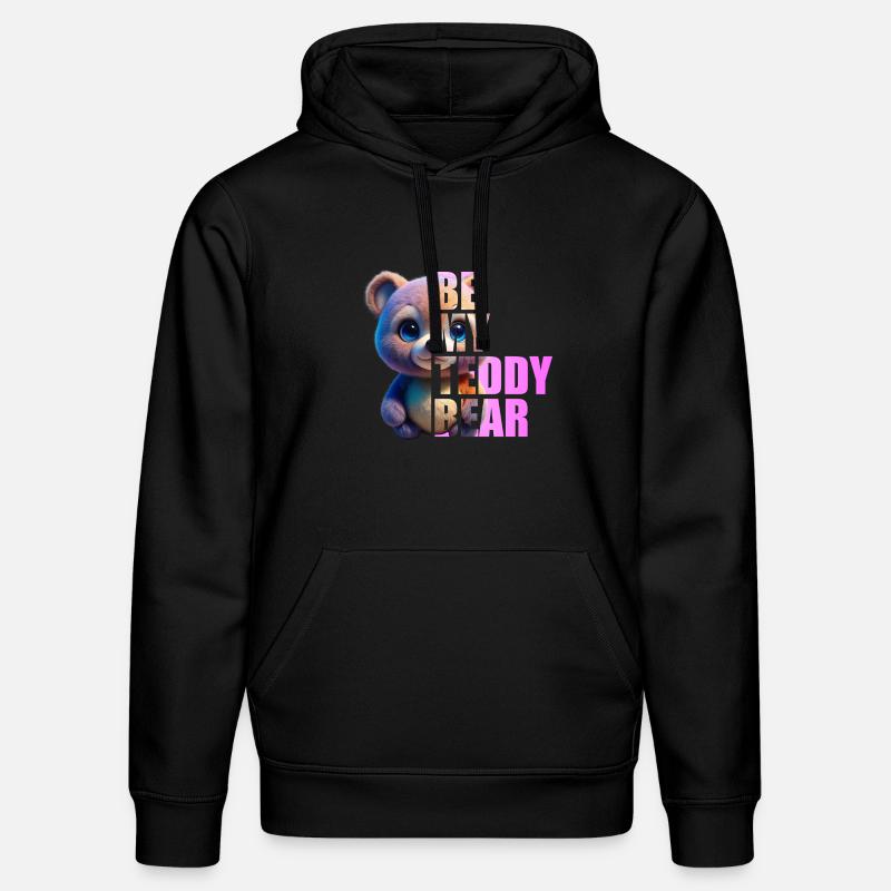 Be my Teddy Bear Design - Sweat à capuche bio DRUMMER Stanley/Stella Unisexe - noir