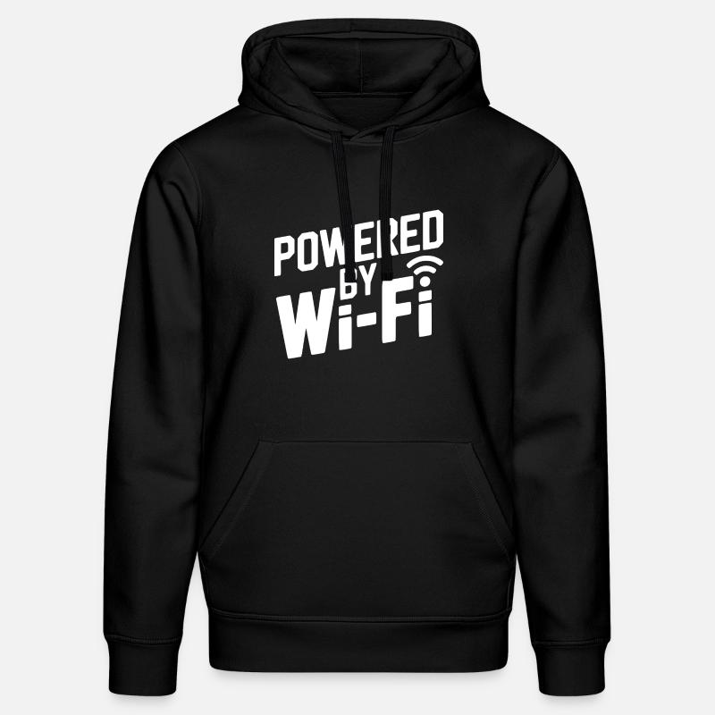 Propulsé par le Wi-Fi - Sweat à capuche bio DRUMMER Stanley/Stella Unisexe - noir
