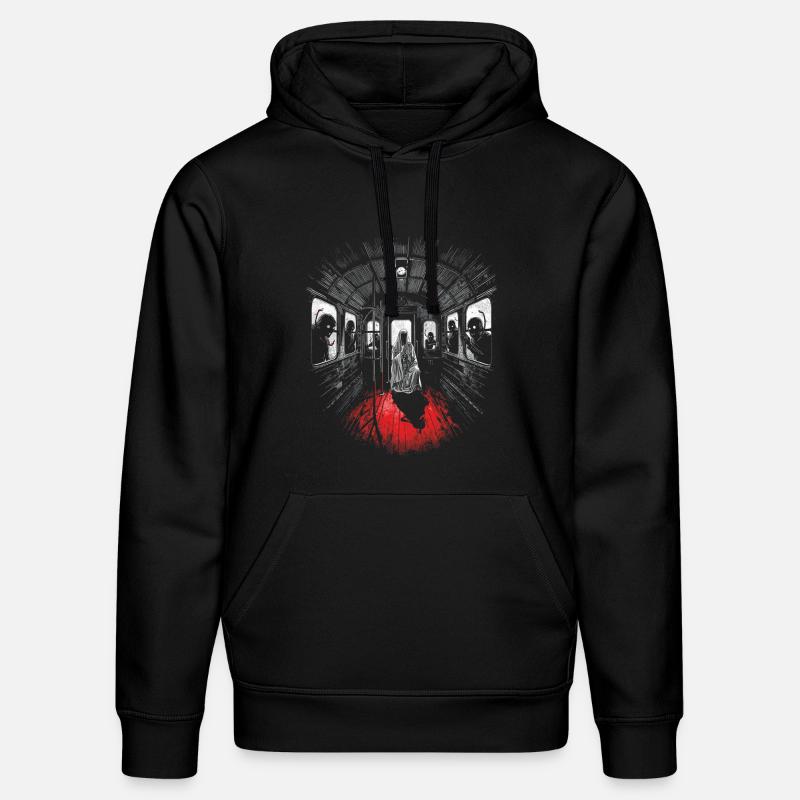Midnight passenger – Ghost train - Stanley/Stella Unisex Bio-Hoodie DRUMMER  - Schwarz