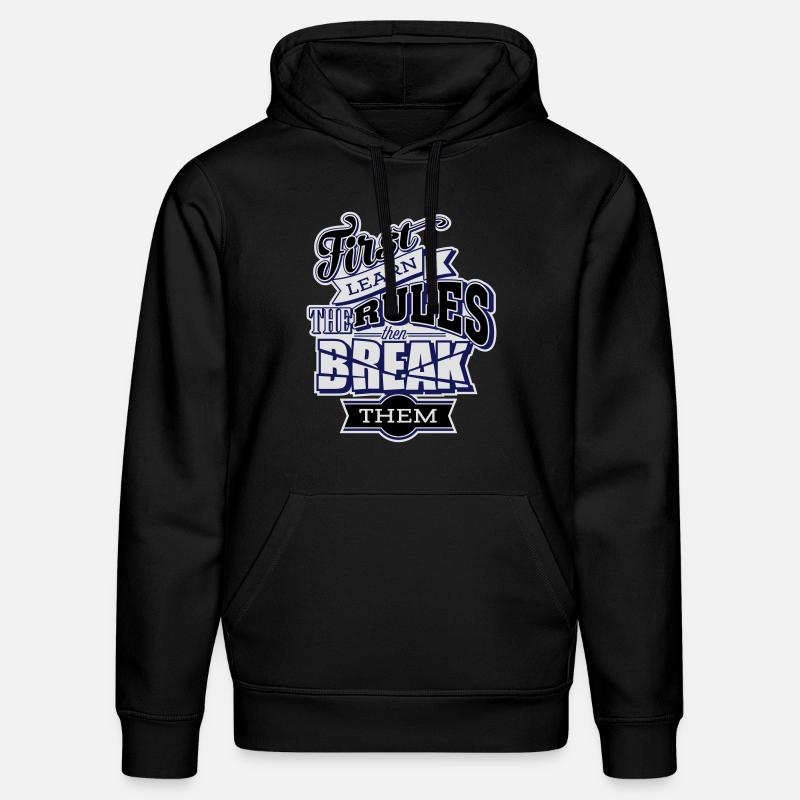 break the rules3 - Stanley/Stella Unisex Bio-Hoodie DRUMMER - Schwarz