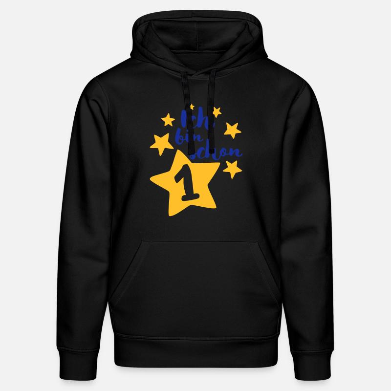 Ich bin schon Eins! - Stanley/Stella Unisex Bio-Hoodie DRUMMER  - Schwarz