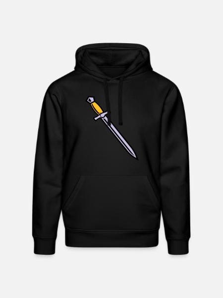 Schwert - Stanley/Stella Unisex Bio-Hoodie DRUMMER  - Schwarz