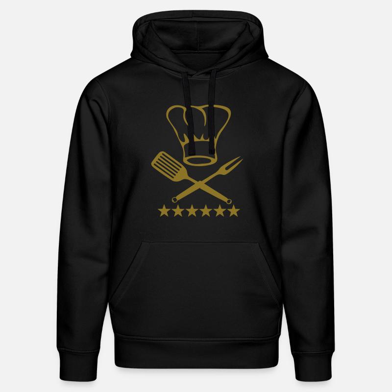 cuisinier - Sweat à capuche bio DRUMMER Stanley/Stella Unisexe - noir