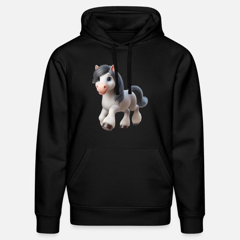 Cheval 2 - Sweat à capuche bio DRUMMER Stanley/Stella Unisexe - noir