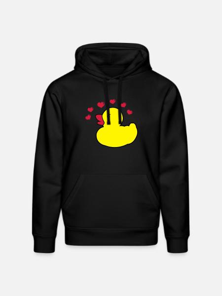 quitsche_enten_love2 - Stanley/Stella Unisex Bio-Hoodie DRUMMER  - Schwarz