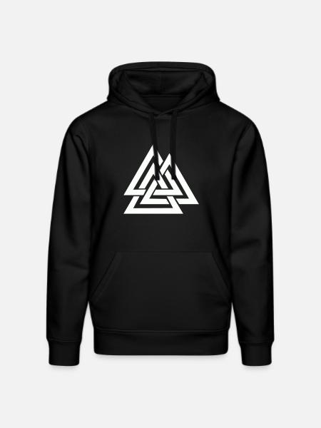 wotan viking symbol - Stanley/Stella Unisex Bio-Hoodie DRUMMER - Schwarz