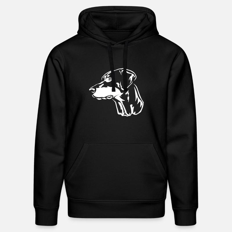 Doberman Head « Black Edition » - Sweat à capuche bio DRUMMER Stanley/Stella Unisexe - noir