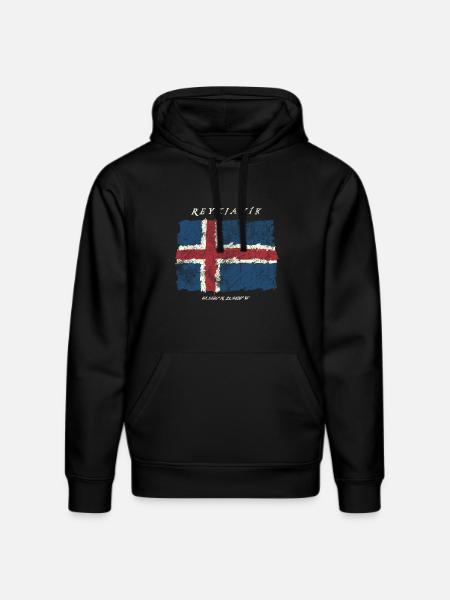 Iceland Reykjavik - Stanley/Stella DRUMMER Unisex Organic Hoodie - black