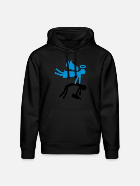 Guardian Angel - Drunk - Stanley/Stella DRUMMER Unisex Organic Hoodie - black