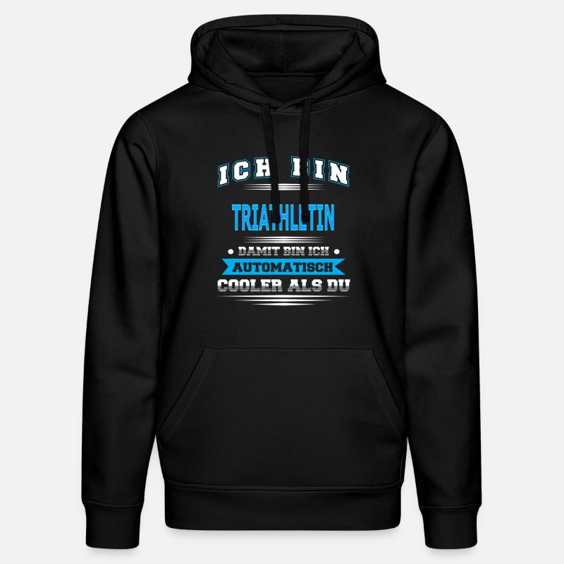 TRIATHLETIN - Stanley/Stella Unisex Bio-Hoodie DRUMMER  - Schwarz
