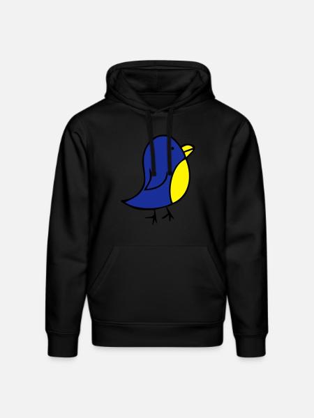 cute-bird - Stanley/Stella DRUMMER Unisex Organic Hoodie - black