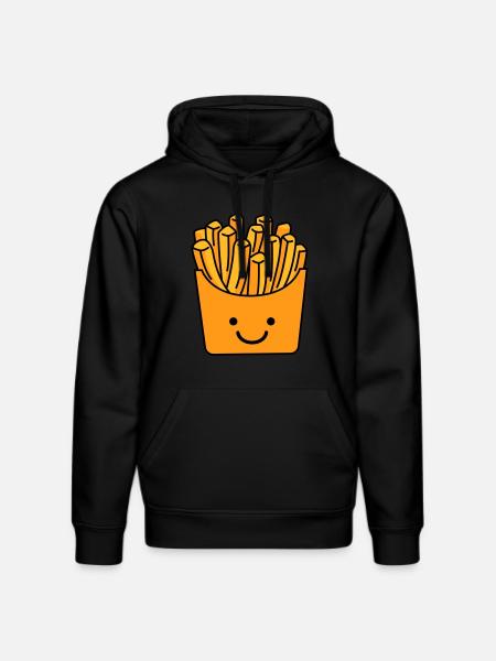 pommes smile - Stanley/Stella Unisex Bio-Hoodie DRUMMER  - Schwarz