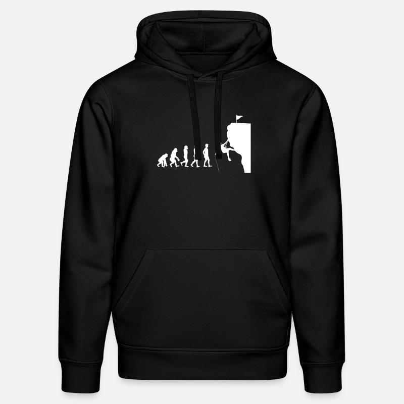 Evolution climbing - Stanley/Stella DRUMMER Unisex Organic Hoodie - black