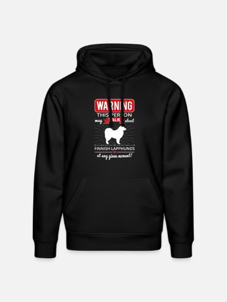 Finsk Lapphund shirt Gave - Stanley/Stella DRUMMER økologisk unisex-hoodie - sort