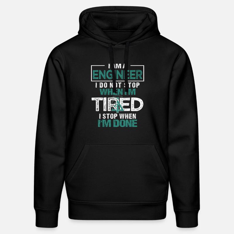 Engineer or engineer - Stanley/Stella DRUMMER Unisex Organic Hoodie - black