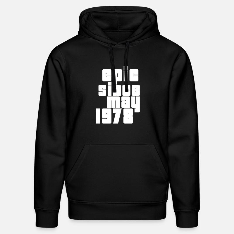 epic since may 1978 - Sweat à capuche bio DRUMMER Stanley/Stella Unisexe - noir