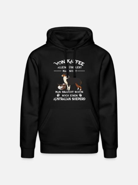 Australian Sheperd - Stanley/Stella Unisex Bio-Hoodie DRUMMER - Schwarz