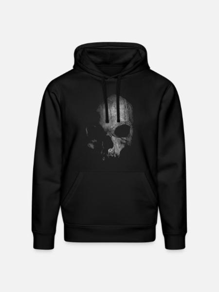 skull - Stanley/Stella DRUMMER Unisex Organic Hoodie - black
