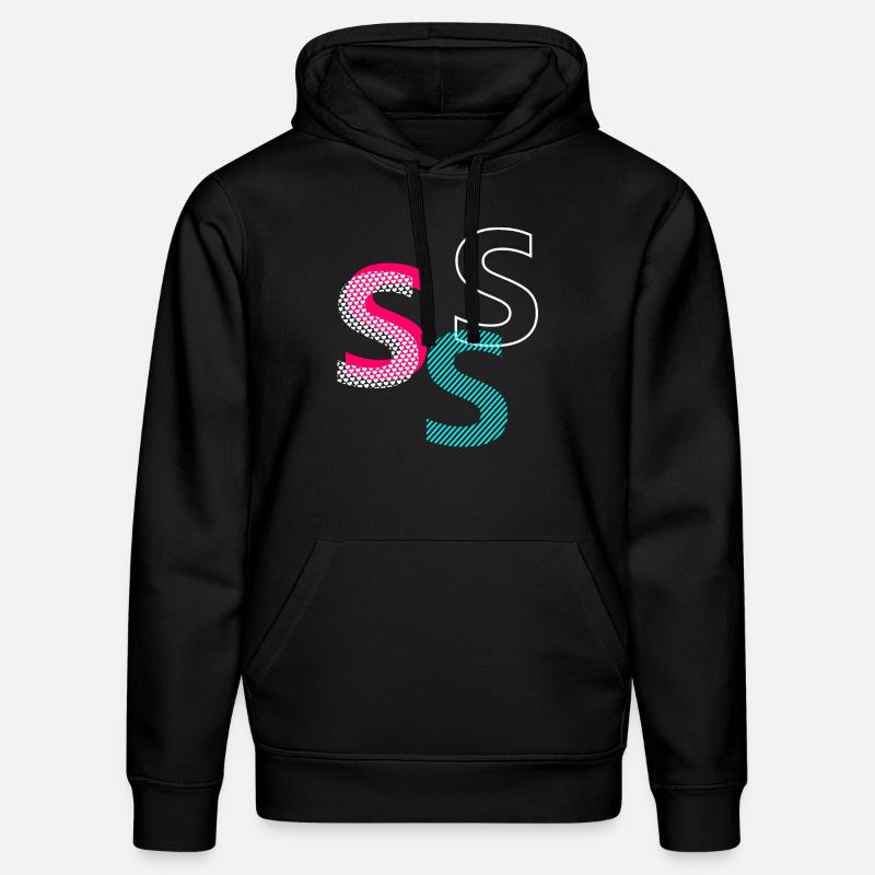 S Initiale - Sweat à capuche bio DRUMMER Stanley/Stella Unisexe - noir