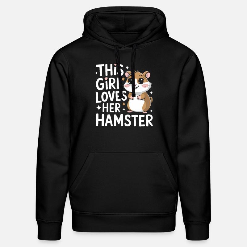 Hamster - Stanley/Stella Unisex Bio-Hoodie DRUMMER  - Schwarz