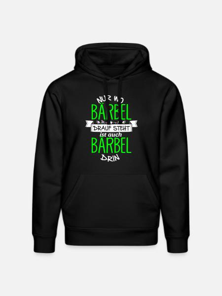 BÄRBEL die Echte - Stanley/Stella Unisex Bio-Hoodie DRUMMER - Schwarz
