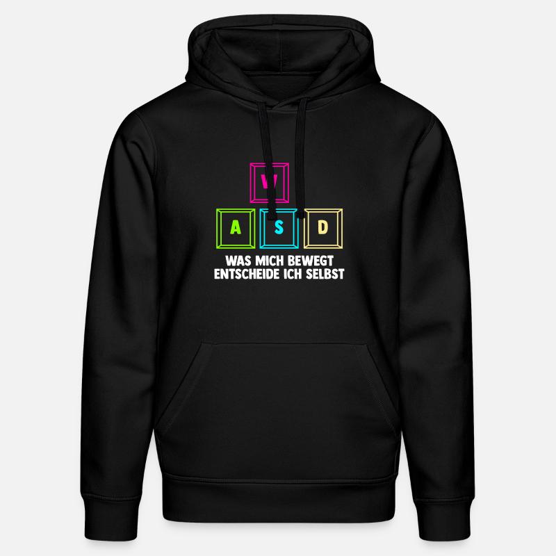 Jeu vidéo Gamer Gaming - Sweat à capuche bio DRUMMER Stanley/Stella Unisexe - noir