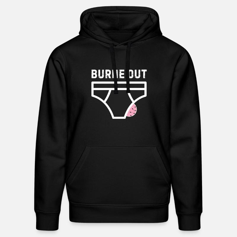 Burne out – humour bureau stress - Sweat à capuche bio DRUMMER Stanley/Stella Unisexe - noir