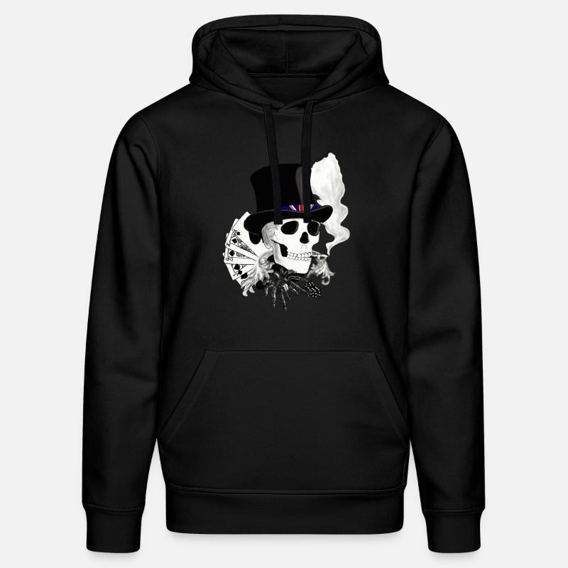 crâne Angleterre - Sweat à capuche bio DRUMMER Stanley/Stella Unisexe - noir