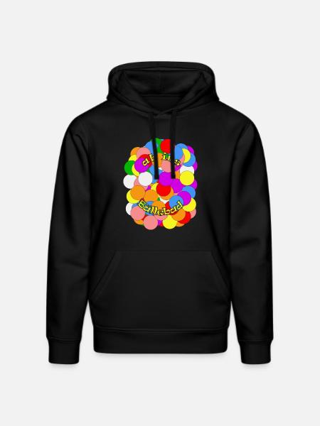 ab ins Bällebad - Stanley/Stella Unisex Bio-Hoodie DRUMMER  - Schwarz