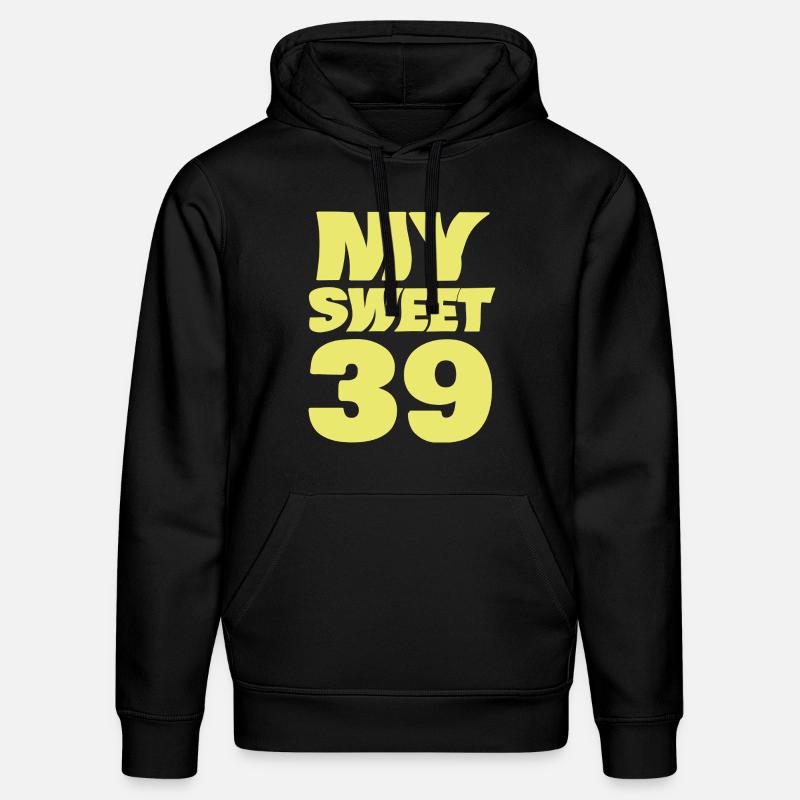 39 ans - Sweat à capuche bio DRUMMER Stanley/Stella Unisexe - noir
