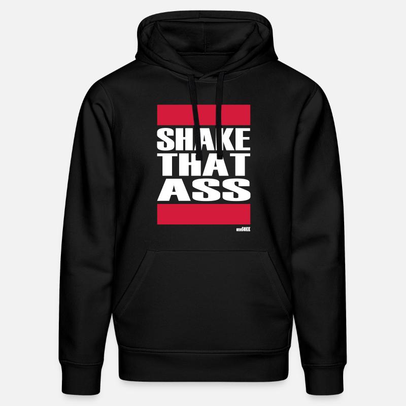 SHAKE QUE ASS - Sweat à capuche bio DRUMMER Stanley/Stella Unisexe - noir