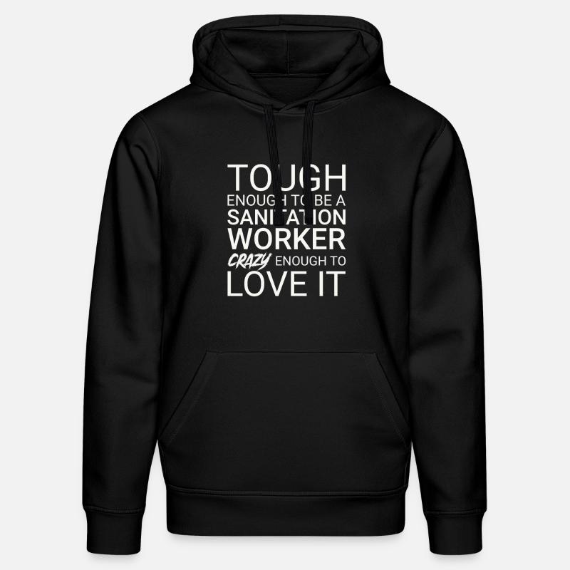 Sanitation worker Crazy - Stanley/Stella Unisex Bio-Hoodie DRUMMER - Schwarz