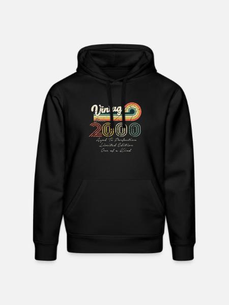 2000 Jahrgang Klassiker 2000 - Stanley/Stella Unisex Bio-Hoodie DRUMMER  - Schwarz