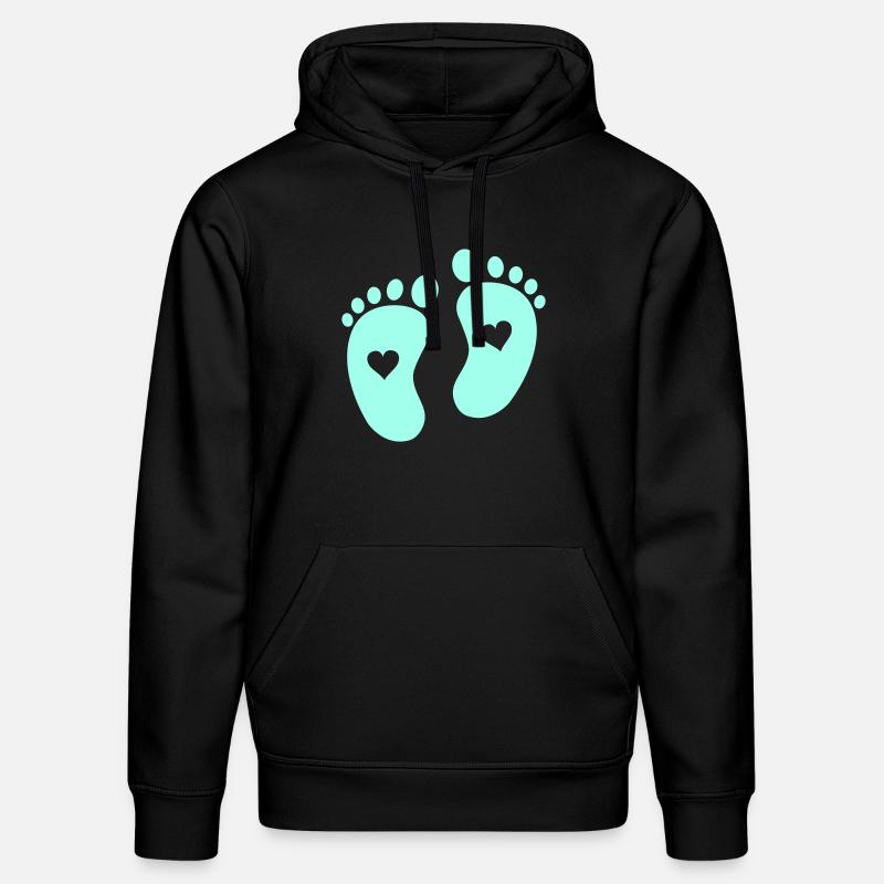 Pieds de bébé - Sweat à capuche bio DRUMMER Stanley/Stella Unisexe - noir