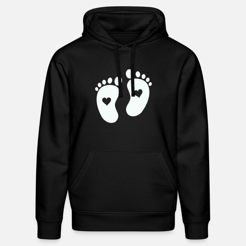 Pieds de bébé - Sweat à capuche bio DRUMMER Stanley/Stella Unisexe - noir