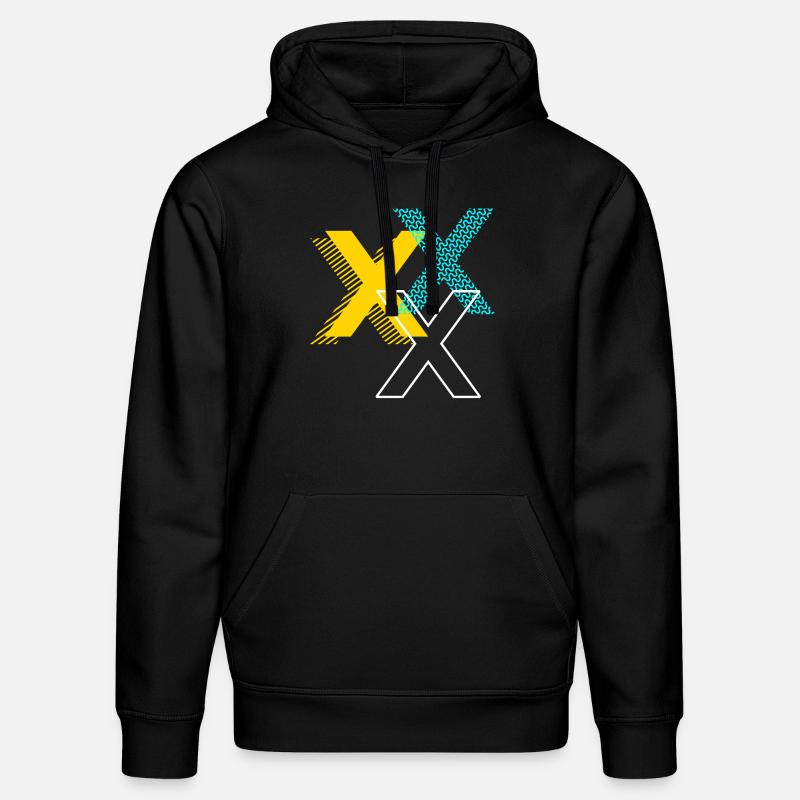 X Buchstabe - Stanley/Stella Unisex Bio-Hoodie DRUMMER - Schwarz
