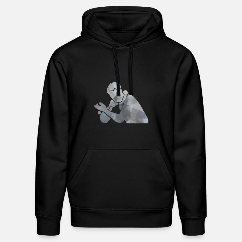 Ping-jouet de ping-congiste silhouette cadeau - Sweat à capuche bio DRUMMER Stanley/Stella Unisexe - noir