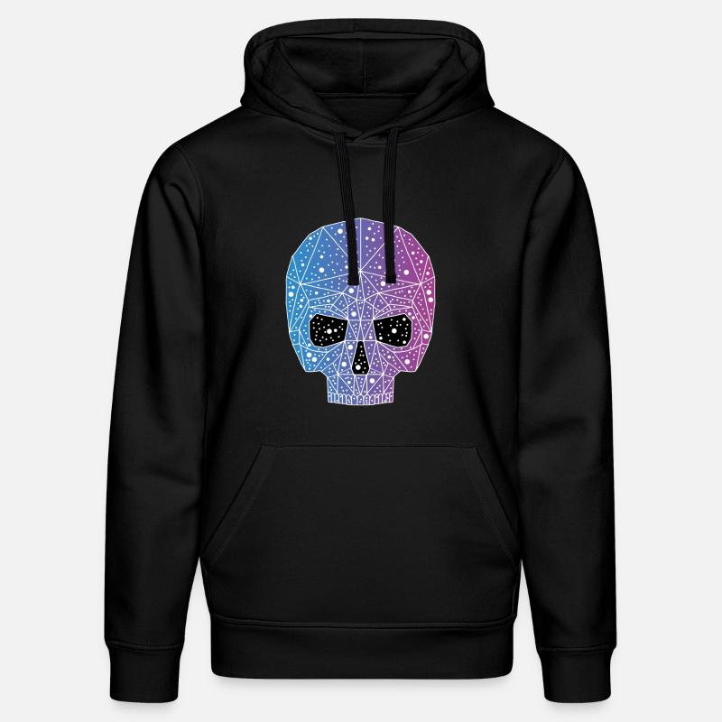 Galaktischer Todeskopf - Stanley/Stella Unisex Bio-Hoodie DRUMMER  - Schwarz