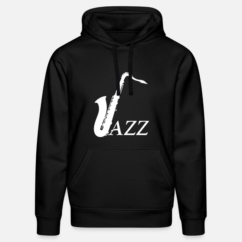 Musiciens de jazz - Design - Sweat à capuche bio DRUMMER Stanley/Stella Unisexe - noir