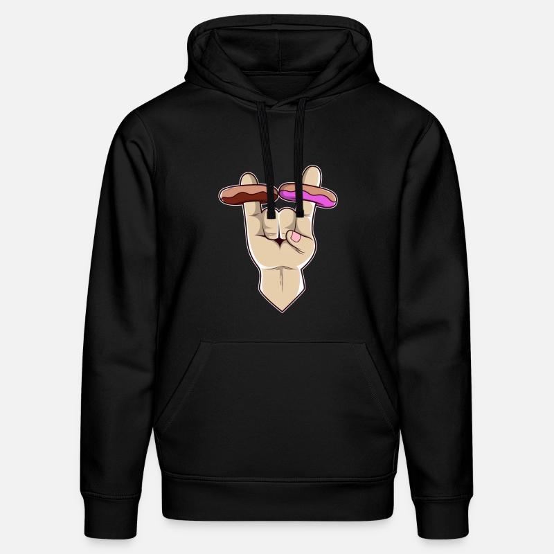2 Donuts from Hell - Stanley/Stella Unisex Bio-Hoodie DRUMMER - Schwarz