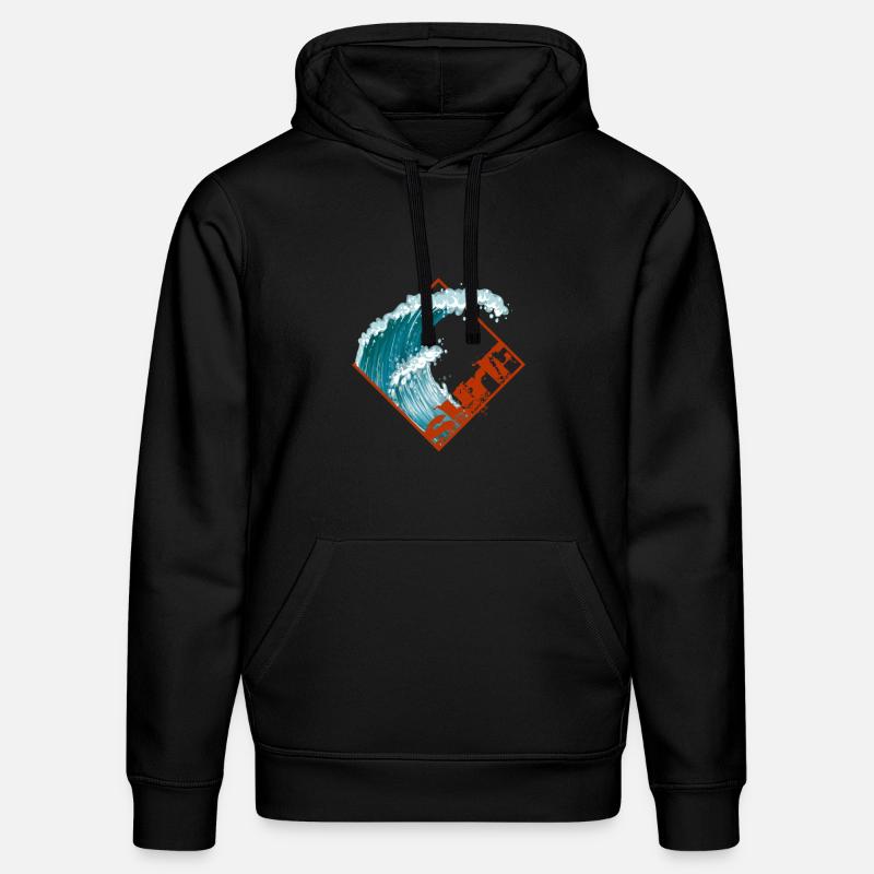 Surfeurs surfeurs surfeurs - Sweat à capuche bio DRUMMER Stanley/Stella Unisexe - noir