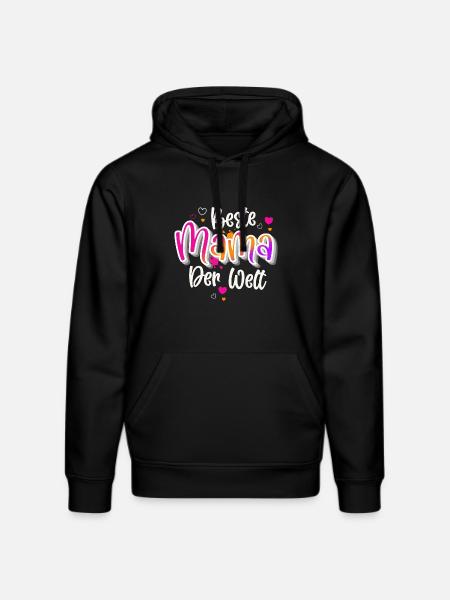 Beste Mama Der Welt - Stanley/Stella Unisex Bio-Hoodie DRUMMER  - Schwarz