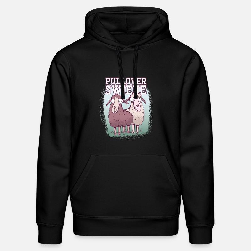 Pulloverswiene Plattdeutsch Ostfriesisch Schafe - Stanley/Stella Unisex Bio-Hoodie DRUMMER  - Schwarz