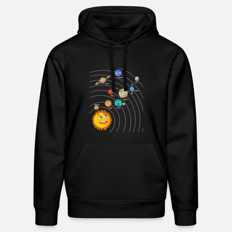 Système solaire - Sweat à capuche bio DRUMMER Stanley/Stella Unisexe - noir